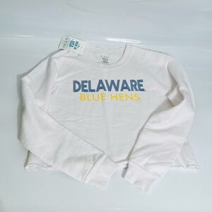 University of Delaware Blue Hens Cropped Sweatshirt Size L